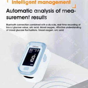 Hermsa™ Precision Noninvasive Bluetooth Blood Glucose and Ketone Testing Medical Device