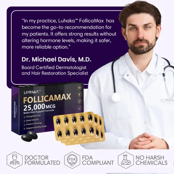 Luhaka™ FollicaMax 25,000 MCG Hair Growth Support