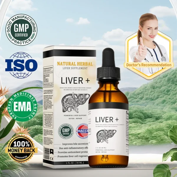 AnnieCare® Natural Herbal Liver Supplement - Powerful Liver Support - Detox & Repair - Lowers Blood Sugar and Lipids