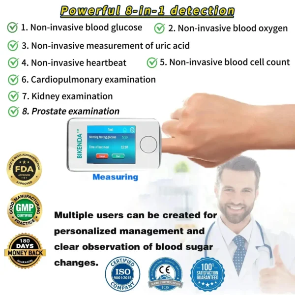 Bikenda™ Non-Invasive Blood Glucose Monitor + Exclusive Gift