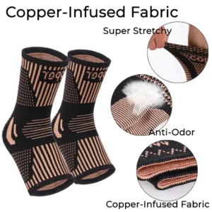 Fivfivgo™ Neuro Healing Copper Socks for Numbing Foot Pain, Neuropathy or Plantar Fasciitis